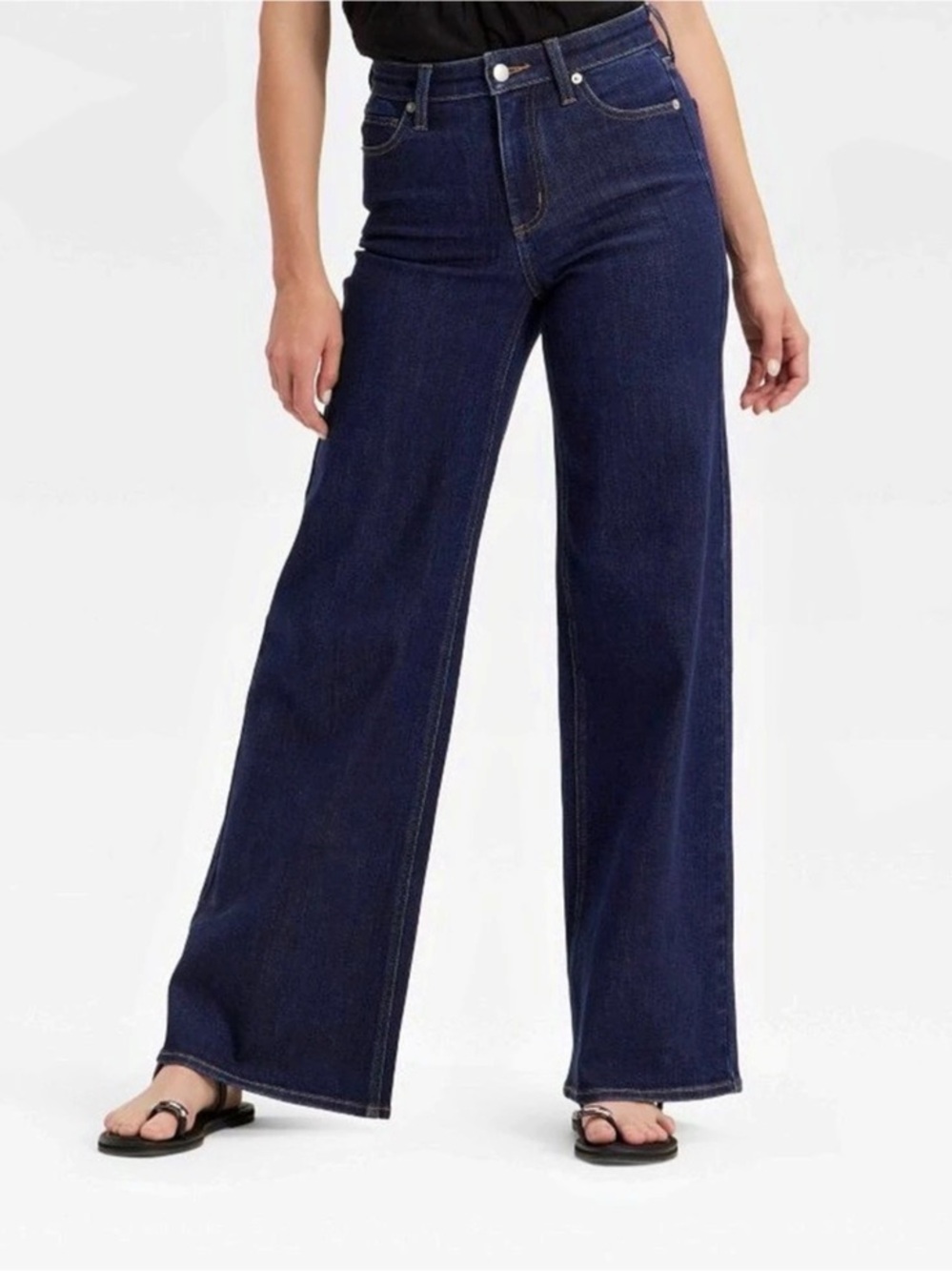 Universal Thread Women's High-Rise Wide Leg Jeans Blue Size 8